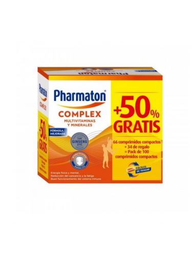Pharmaton Complex 100+30 Capsulas Pack