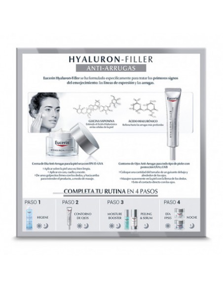 Pack Eucerin Hyaluron-Filler Piel Seca 50ml + Contorno Ojos 15ml