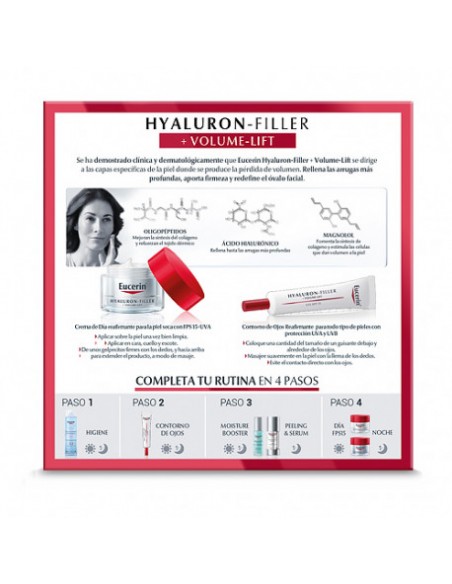 Eucerin Hyaluron-Filler Pack Volume PS 50ml Piel Seca + Contorno Ojos